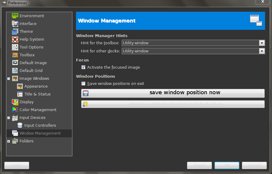 tool options disappeared • GIMP Chat