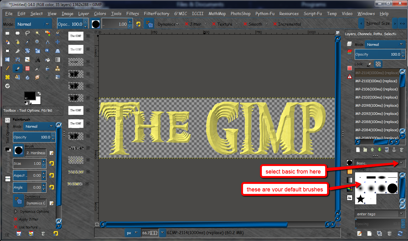Basic Gimp Brushes • GIMP Chat